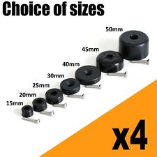 4x Furniture Feet Glides Plastic Screw in Chairs Sofas Beds Sliders Gliders. UK