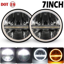 PAIR 7" LED BLACK HALO