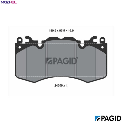 Brake pad set - pad, disc