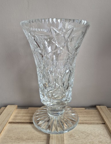 Vintage crystal vase - vintage,