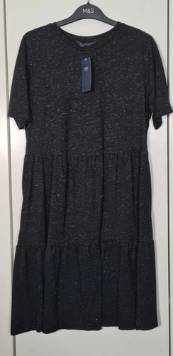 Jersey sparkly dress - sparkly, round