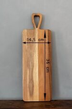Handmade solid wood Acacia Chopping Board Brown Kitchen cutting 36 cm x 14.5 cm