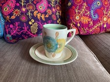 Clarice Cliff Honeydew Coffee Cup And Saucer