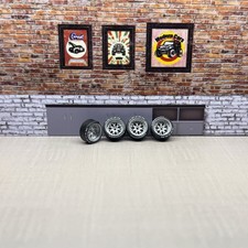 1:64 Chrome/advan Rims For Hot