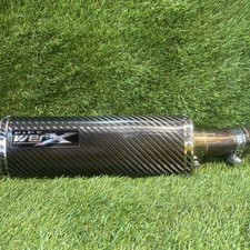 Suzuki GSXR 1000 K1 K2 K3 K4 Carbon Round,Carbon Outlet Exhaust Can, Road Legal