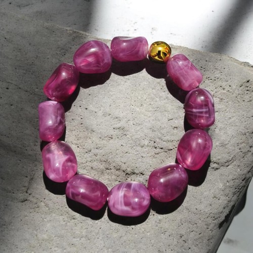 Purple melamine beaded - purple,