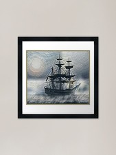 Sailing ship framed art - sailing,