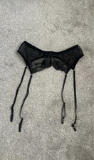 Brand new black suspender belt