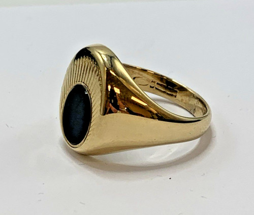 9ct gold onyx - 9ct,