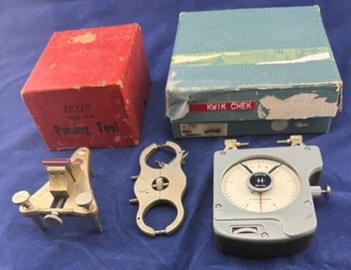 Three watchmakers bench tools - watchmakers,