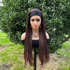 Long Headband Box Braid Hair