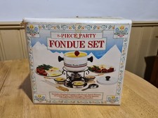 Vintage Fondue Set 8 Piece