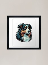 Australian Shepherd Framed Art