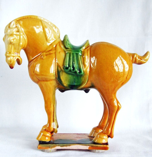 Vintage chinese horse ceramic - vintage,