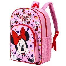 Disney Minnie Mouse Kids Childrens Premium Backpack School Rucksack Travel Bag