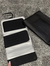 Pandora Black Faux Leather Jewellery Travel Wrap Pouch Case