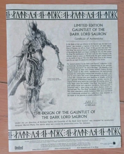 Limited edition gauntlet of - limited,