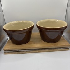 Pearsons Chesterfield Vintage Stoneware Hot Pot Dish x 2 Excellent Condition