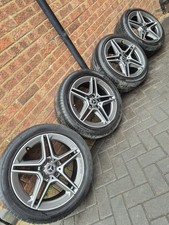 MERCEDES C CLASS 18” AMG ALLOY WHEELS & TYRES W205 GENUINE Winter Staggered x4
