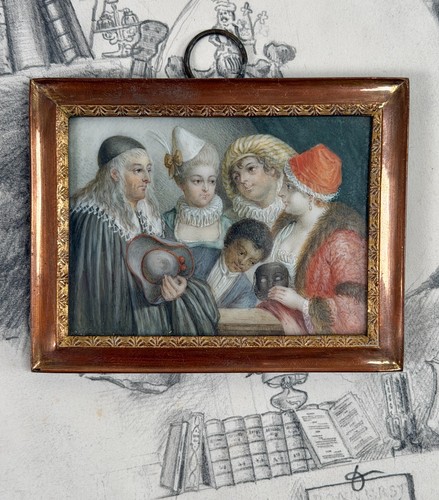 Antique miniature painting - antique,