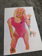Strange Surreal Painting  Art Print Poster A3 Pamela Anderson 