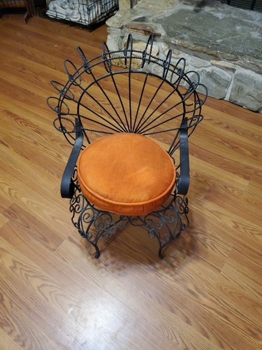 Vintage wrought iron peacock - vintage,