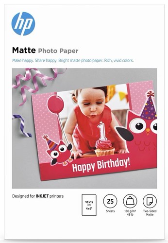 10x15cm matte photo - hp,