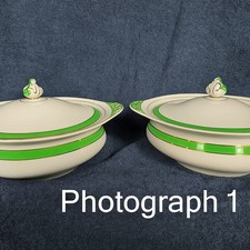 Queens Green Solian Ware Art