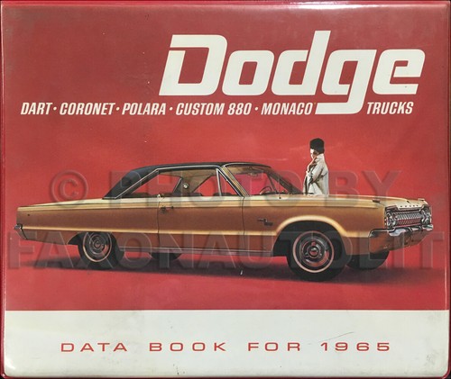 1965 dodge data - 1965, book