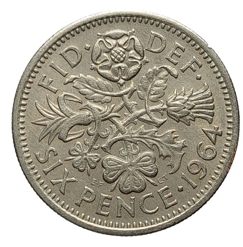 Great britain sixpence 1964 - sixpence,