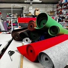 3mm * EXTRA THICK FELT * Plain Coloured Craft Bag Fabric Material 90cm wide