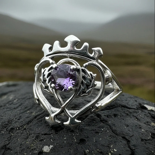 Luckenbooth amethyst ring - luckenbooth,