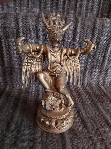 Heavy brass garuda figure - heavy,