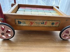 Vintage wooden baby walker - wooden,