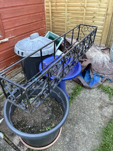 Wrought iron garden window box - wrought,
