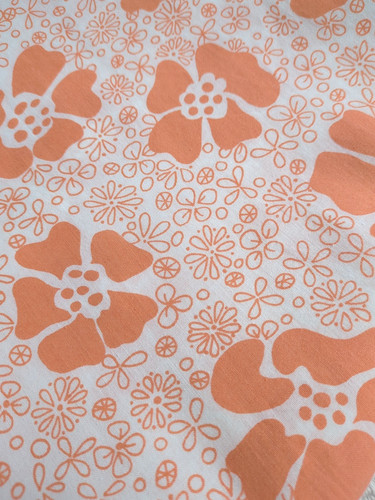 Vintage flat sheet orange - flat,