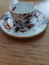 VINTAGE COALPORT HONG KONG IMARI MINIATURE BONE CHINA CUP & SAUCER