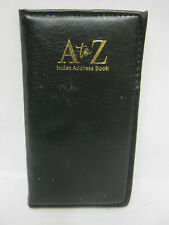 Tallon Padded Slim Address Book A to Z Index Black 16.5cm x 8.5cm