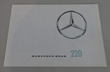 Brochure Mercedes Benz 220