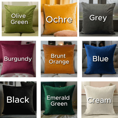 Luxury velvet cushion cover - velvet,