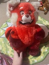 Build A Bear Disney Pixar Turning Red Teddy Very Good Condition.