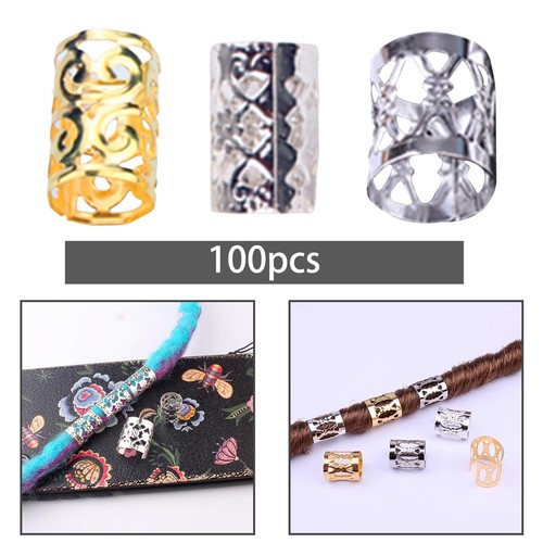 100pcs dreadlocks beads rings - dreadlocks,