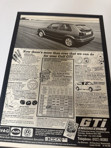 Framed original vintage - vintage, mk1