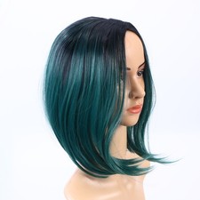 Womens Bob Wig Gradient Color
