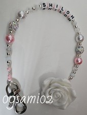 Personalised Bling Dummy Clip