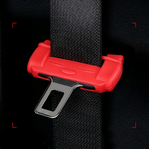 Red silicone car seat belt - seat,