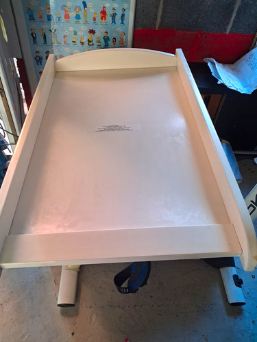 White wooden baby - white, changing