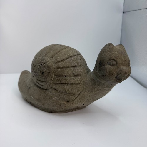 Vintage cast stone cat head - cat,