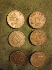 6 X Plastic £1 Trolley Tokens