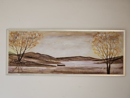 Large vintage framed signed - vintage,,